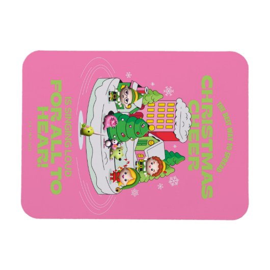 小妖精や小人 |クリスマス最高のを広める方法 マグネット (横)