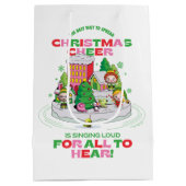 小妖精や小人 |クリスマス最高のを広める方法 ミディアムペーパーバッグ (裏面)