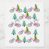 小妖精や小人、クリスマス食品および飲料ラベルセット ワインラベル (シングルラベル)