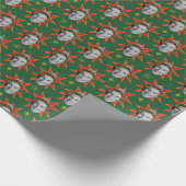 小妖精や小人 |スターバストパターン ラッピングペーパー (角)