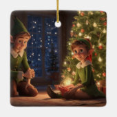 小妖精や小人 セラミックオーナメント (裏面)