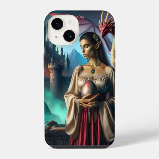 小妖精や小人（ドラゴンエッグ） iPhoneケース (裏面)