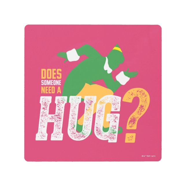 小妖精や小人 |ハグが必要か メタルプリント (正面)