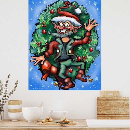 小妖精や小人 ポスター (キッチン)