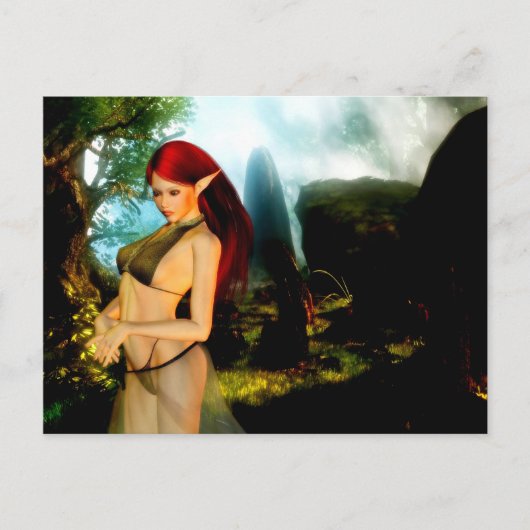 小妖精や小人 ポストカード (正面)