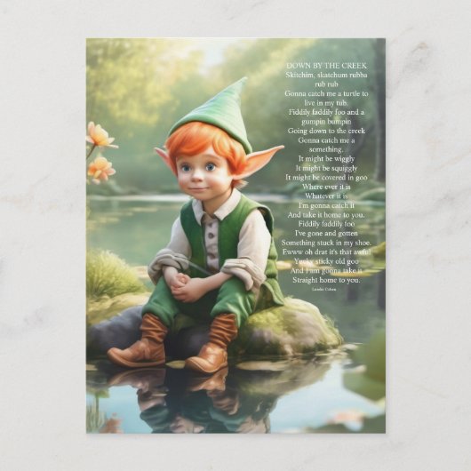 小妖精や小人 ポストカード (正面)