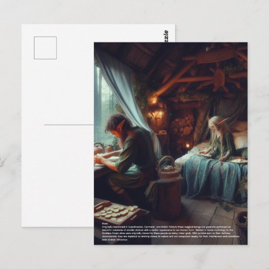 小妖精や小人 ポストカード (正面/裏面)