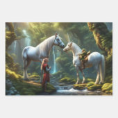 小妖精や小人 ラッピングペーパーシート (正面3)