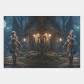 小妖精や小人 ラッピングペーパーシート (正面3)