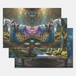 小妖精や小人 ラッピングペーパーシート