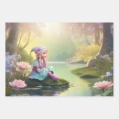 小妖精や小人 ラッピングペーパーシート (正面)