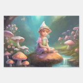 小妖精や小人 ラッピングペーパーシート (正面3)