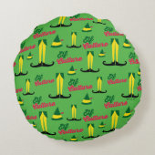 小妖精や小人 |小妖精や小人培養パターン ラウンドクッション (裏面)