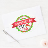 小妖精や小人 楕円形シール (封筒)