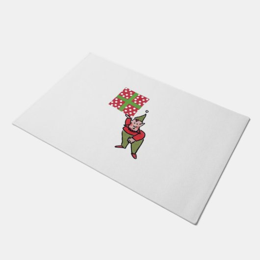 小妖精や小人(水玉模様ギフト形式) ドアマット (アングル)