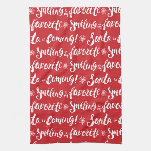 小妖精や小人 |笑顔が私のパタお気に入りのーン キッチンタオル (縦)