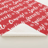 小妖精や小人 |笑顔が私のパタお気に入りのーン シェルパブランケット (3/4)