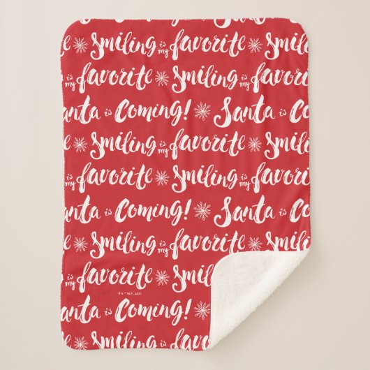 小妖精や小人 |笑顔が私のパタお気に入りのーン シェルパブランケット (正面)