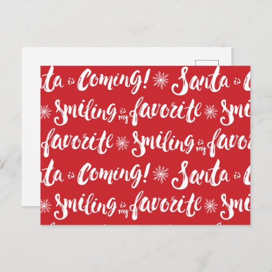 小妖精や小人 |笑顔が私のパタお気に入りのーン ポストカード (正面/裏面)