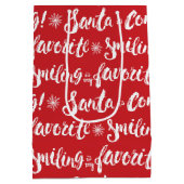 小妖精や小人 |笑顔が私のパタお気に入りのーン ミディアムペーパーバッグ (裏面)