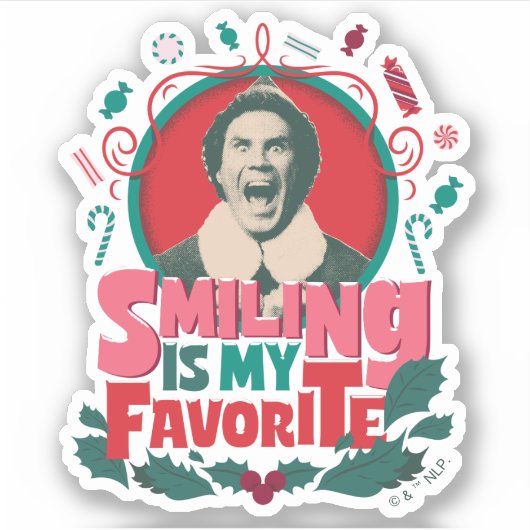 小妖精や小人 – 笑顔は私お気に入りの シール (正面)