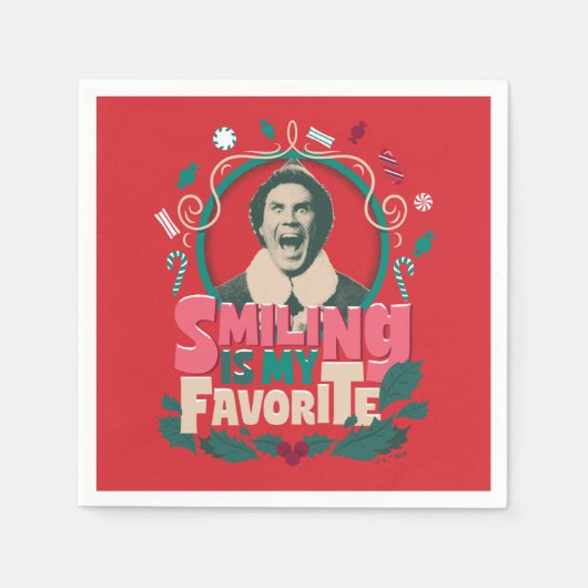 小妖精や小人 – 笑顔は私お気に入りの スタンダードカクテルナプキン (正面)
