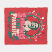 小妖精や小人 – 笑顔は私お気に入りの フリースブランケット (正面(横))