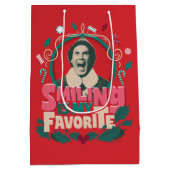 小妖精や小人 – 笑顔は私お気に入りの ミディアムペーパーバッグ (裏面)