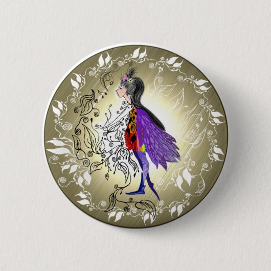 小妖精や小人 缶バッジ (正面)