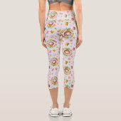 小妖精や小人 | 4つの主要な食品グループのパターン カプリレギンス (裏面)