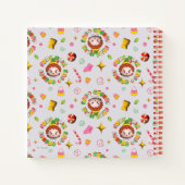 小妖精や小人 | 4つの主要な食品グループのパターン ノートブック (裏面)