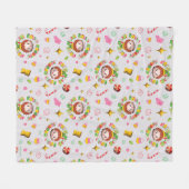 小妖精や小人 | 4つの主要な食品グループのパターン フリースブランケット (正面(横))