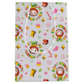 小妖精や小人 | 4つの主要な食品グループのパターン ミディアムペーパーバッグ (正面)