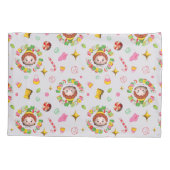 小妖精や小人 | 4つの主要な食品グループのパターン 枕カバー (裏面)