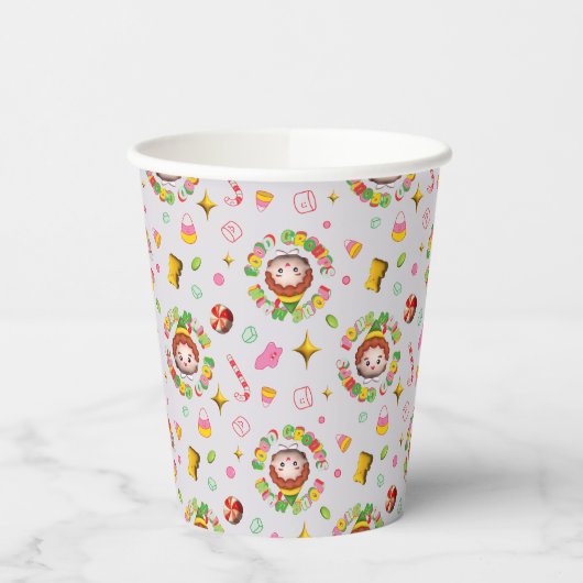 小妖精や小人 | 4つの主要な食品グループのパターン 紙コップ (左)