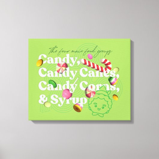 小妖精や小人 | 4つの主要な食品グループ キャンバスプリント (正面)