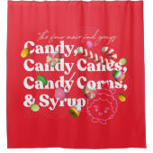 小妖精や小人 | 4つの主要な食品グループ シャワーカーテン (正面)