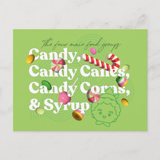 小妖精や小人 | 4つの主要な食品グループ ポストカード (正面)