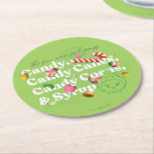 小妖精や小人 | 4つの主要な食品グループ ラウンドペーパーコースター (アングル)