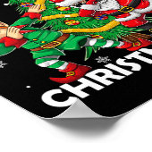 小妖精や小人&;ダビングサンタキッズボーイズメンズクロースダブxm ポスター (角)