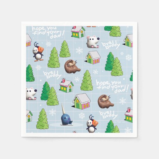 小妖精や小人 | Bye Buddyあなたのパパ スタンダードカクテルナプキン (正面)