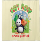 小妖精や小人 | Not Now Arctic Puffin! シャワーカーテン (正面)