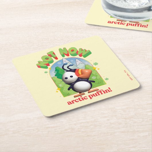 小妖精や小人 | Not Now Arctic Puffin! スクエアペーパーコースター (アングル)