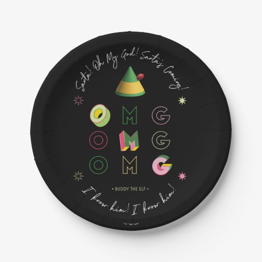 小妖精や小人 | Santa OMG ペーパープレート (正面)