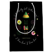 小妖精や小人 | Santa OMG ミディアムペーパーバッグ (正面)