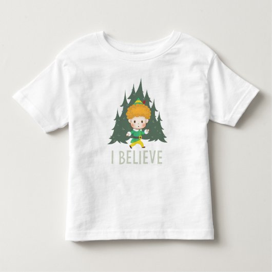 小妖精や小人I信じに相乗り トドラーTシャツ (正面)
