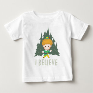 小妖精や小人I信じに相乗り ベビーTシャツ