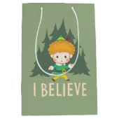 小妖精や小人I信じに相乗り ミディアムペーパーバッグ (正面)