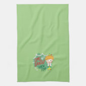 小妖精や小人OMGサンタ!彼を知ってる! キッチンタオル (縦)