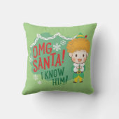 小妖精や小人OMGサンタ!彼を知ってる! クッション (裏面)